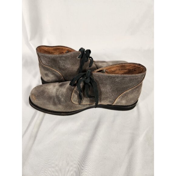 John Varvatos Freeman Lace Up Gray Suede Ankle Boots Size 9.5 main image 6